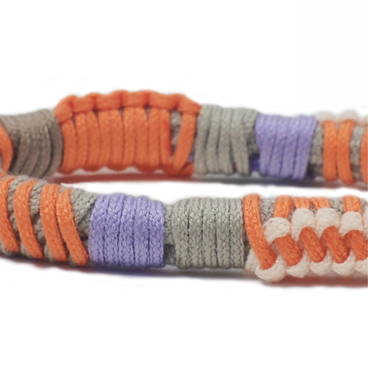 Artisan braiding technique detail on Amber Haze TENCEL™ wristlet