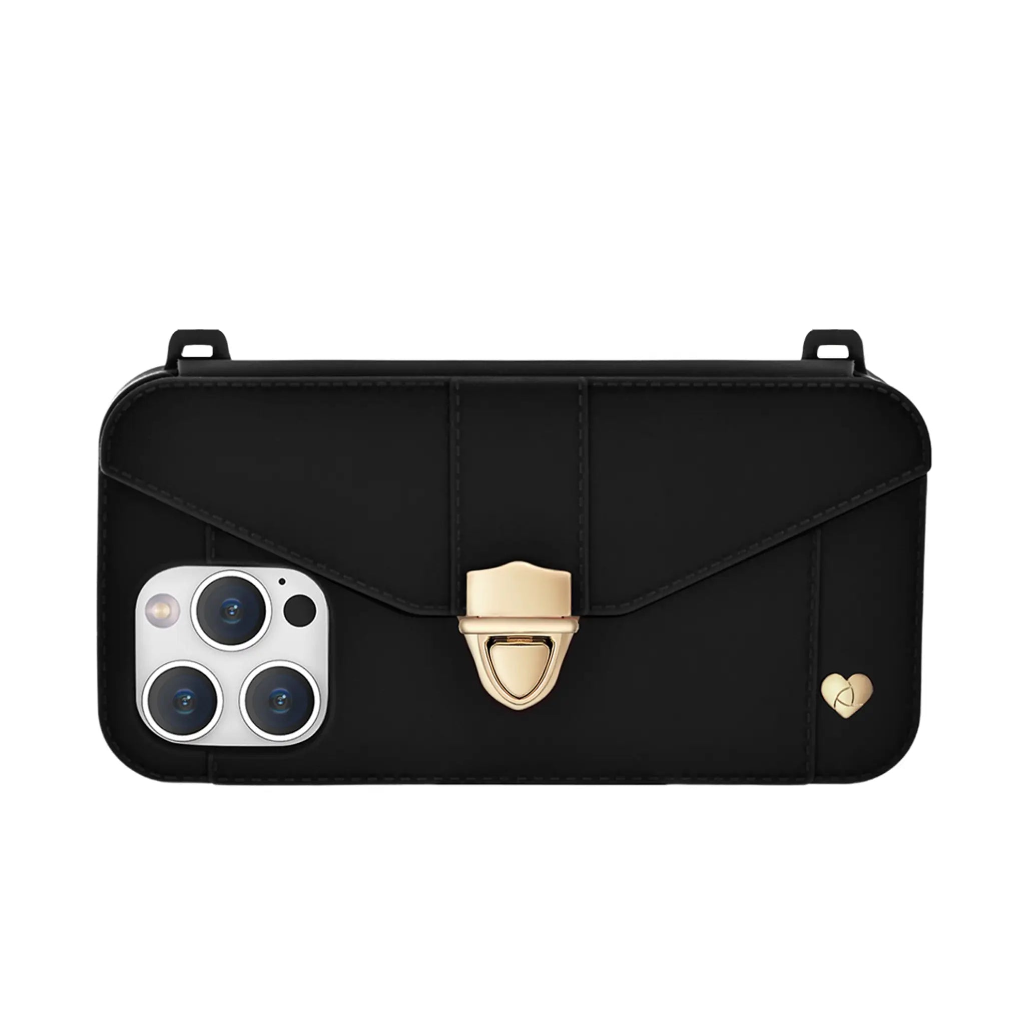 Purse Case: iPhone 13/14/15, Recycled Silicone, Black | AURA