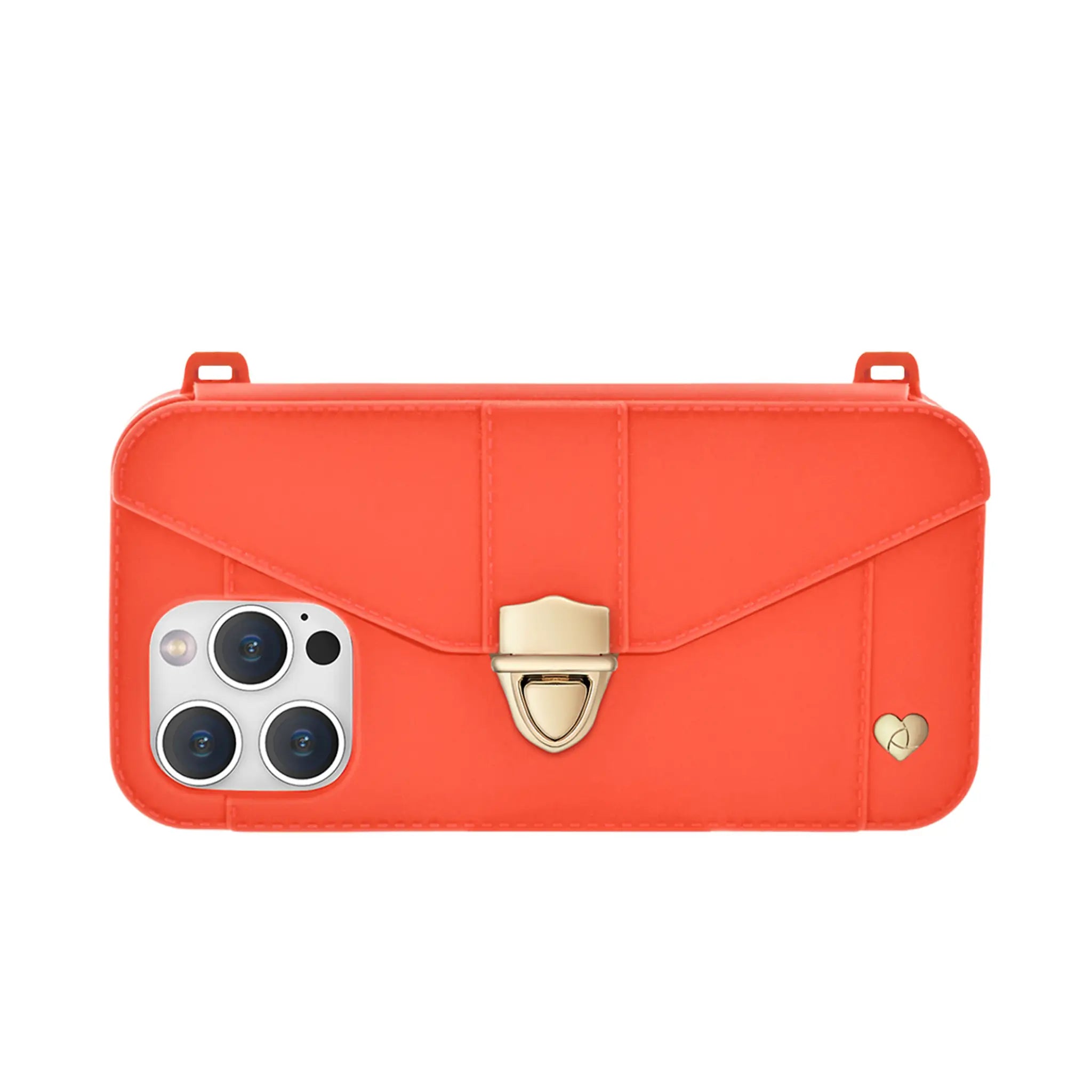Purse Case: iPhone 13/14/15, Recycled Silicone, Tange Orange | AURA