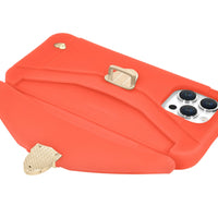 Purse Case: iPhone 13/14/15, Recycled Silicone, Tange Orange | AURA