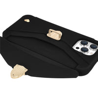 Purse Case: iPhone 13/14/15, Recycled Silicone, Black | AURA