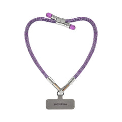 Adjustable Lurex Wristlet With Tiny Bulb - Amethyst Purple