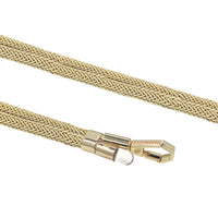 Adjustable Lurex Wristlet With Tiny Bulb - Golden