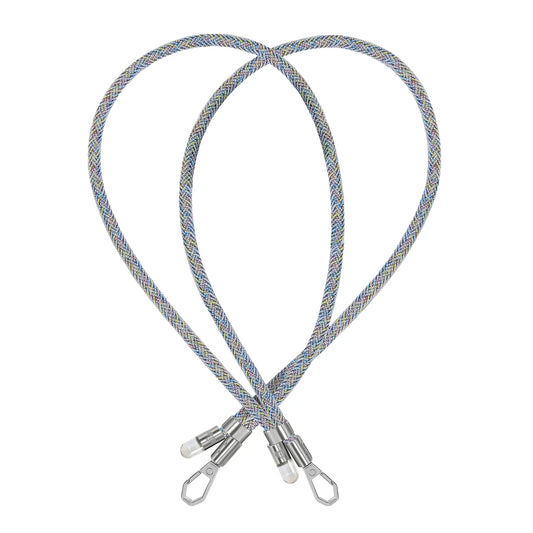 Adjustable Lurex Crossbody Strap With Tiny Bulb - Iridescent