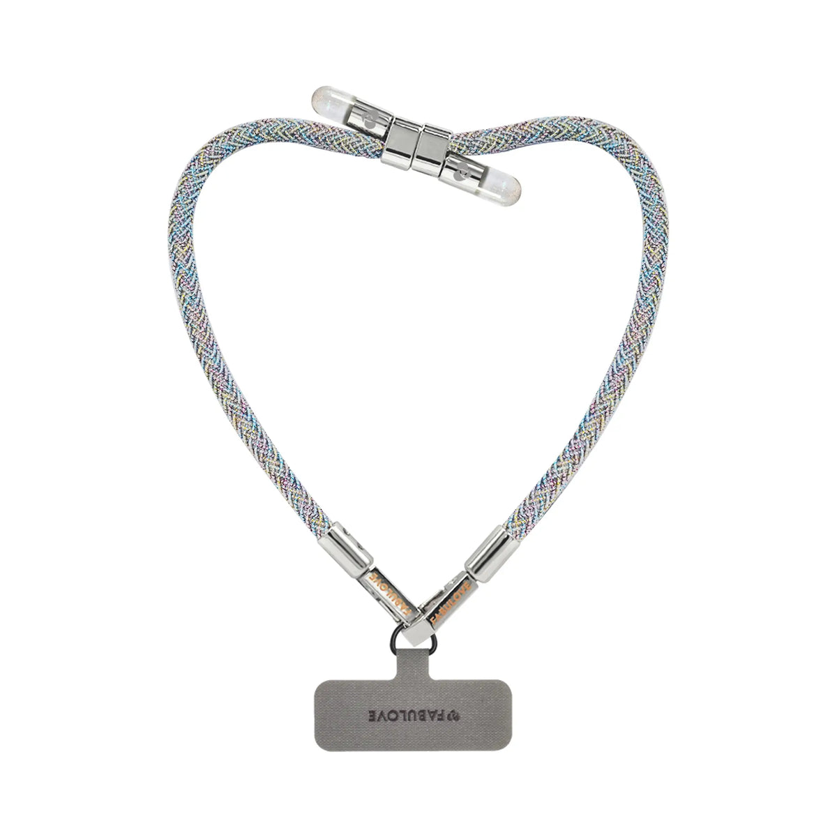 Iridescent iridescent BlingBling wristlet strap with Tiny Bulb reflector