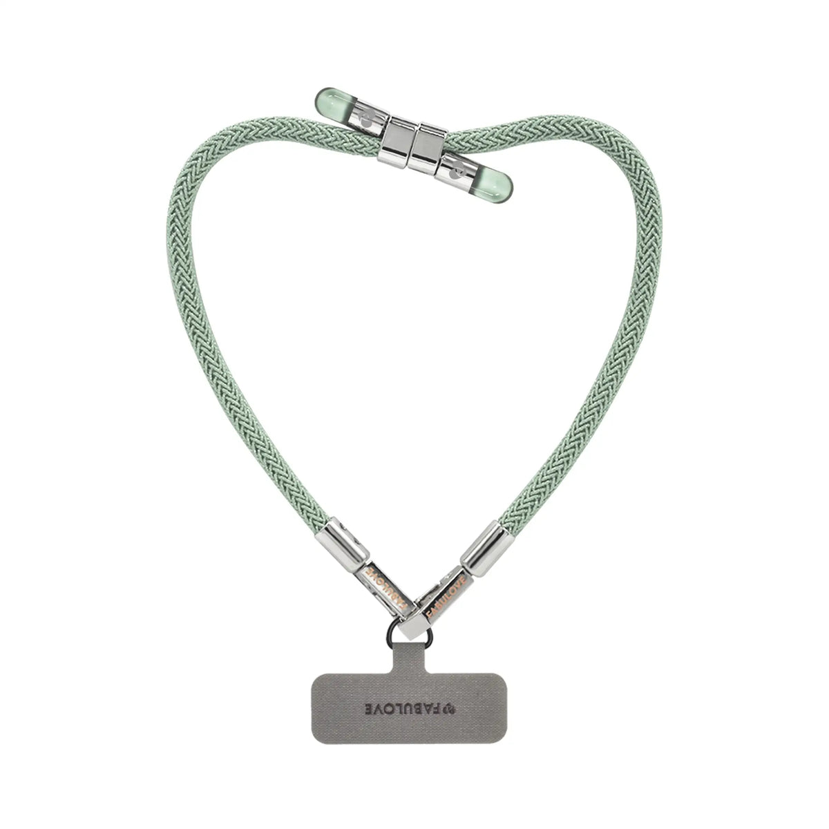 Mint Green metallic BlingBling wristlet strap featured with Tiny Bulb