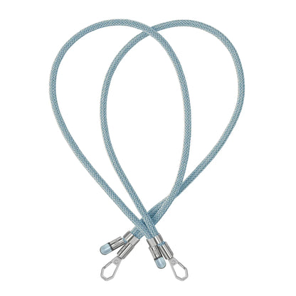 Adjustable Lurex Crossbody Strap With Tiny Bulb - Peacock Blue
