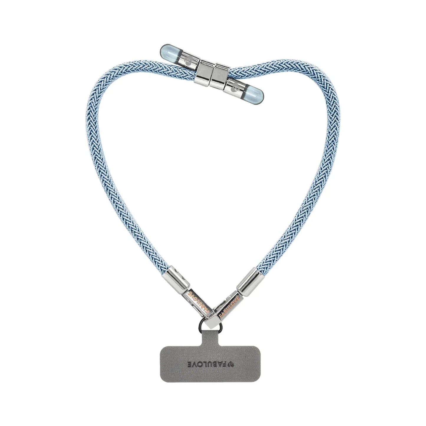 Adjustable Lurex Wristlet With Tiny Bulb - Peacock Blue