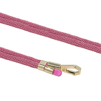 Adjustable Lurex Crossbody Strap With Tiny Bulb - Scarlet