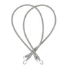 Silver BlingBling crossbody strap displayed with Tiny Bulb ends