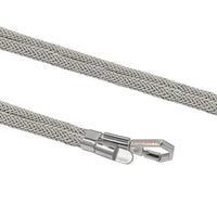 Adjustable Lurex Crossbody Strap With Tiny Bulb - Silver