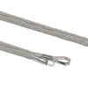 Close-up texture of BlingBling silver Lurex metallic braided with reflective Tiny Bulb