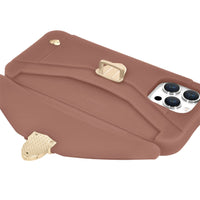 Storing ID card in Burlwood recycled case