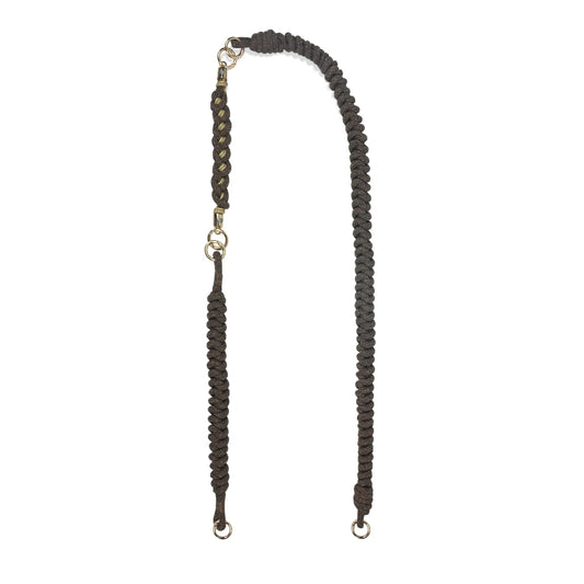 Hand-Braided Flexi Strap – Shoulder/Wristlet/Handle Set- Caramel Brown