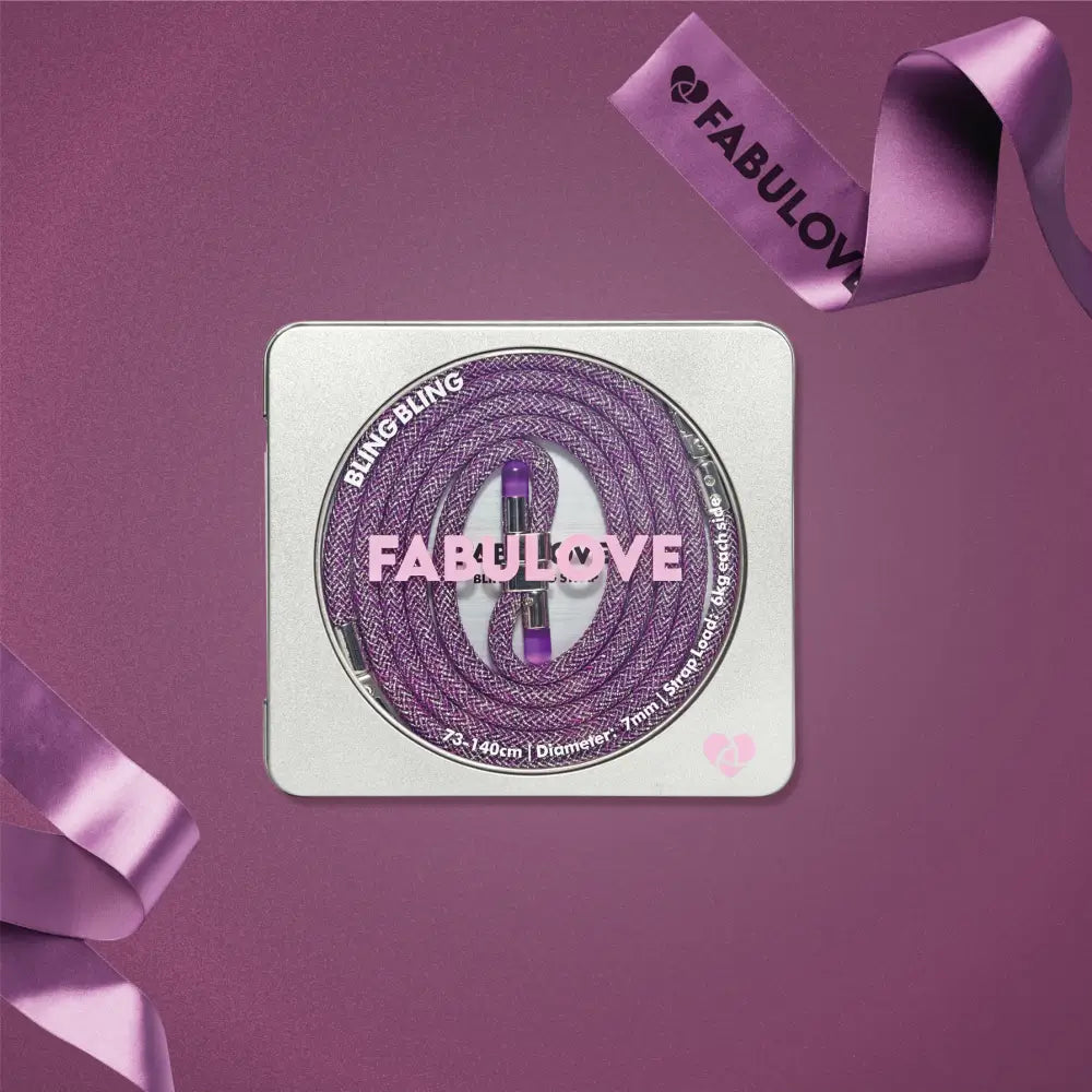 Christmas Special: Adjustable Lurex Crossbody Strap With Tiny Bulb - Amethyst Purple