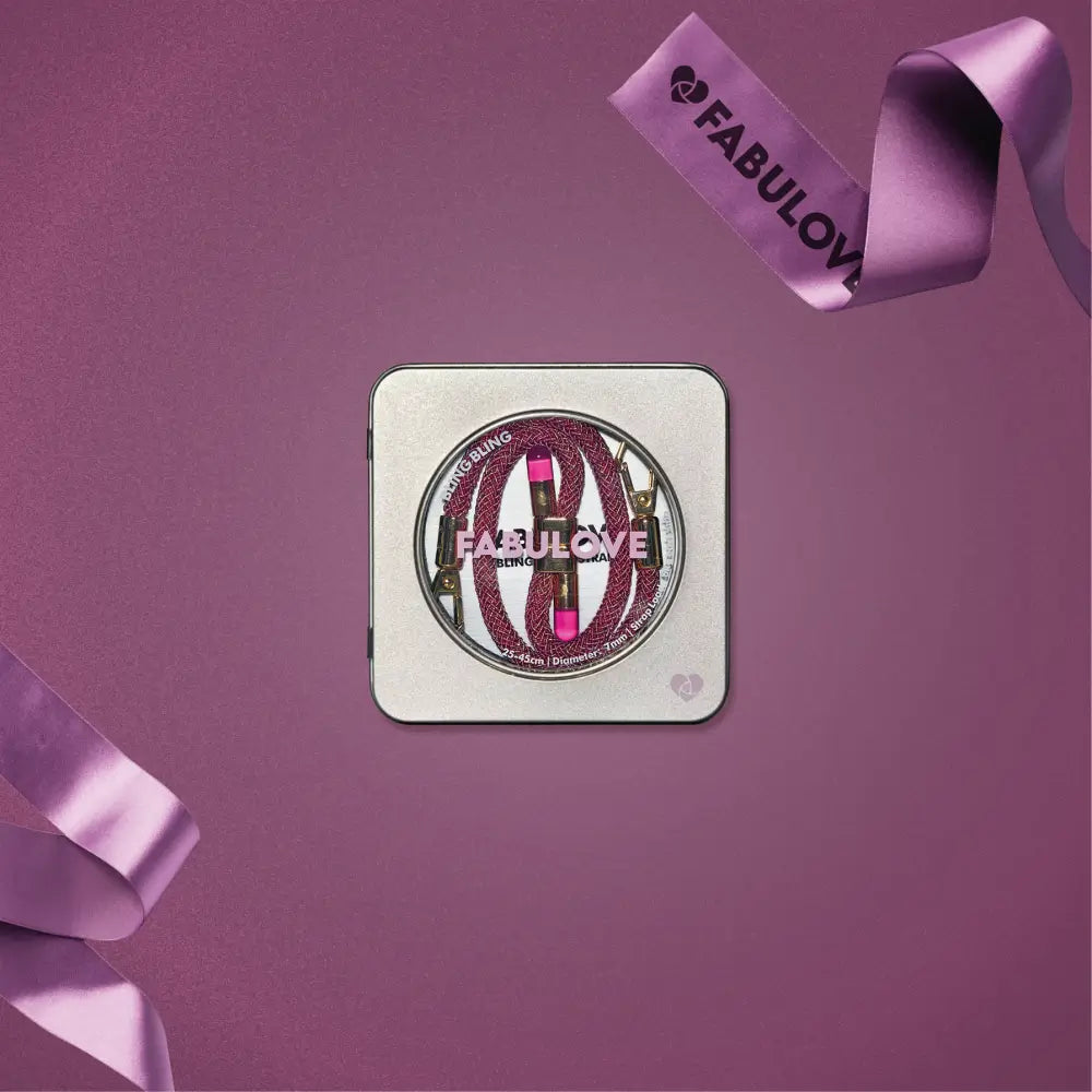 Christmas Special: Adjustable Lurex Wristlet With Tiny Bulb - Scarlet