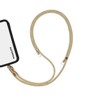 Adjustable Lurex Crossbody Strap With Tiny Bulb - Golden