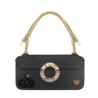 Adjustable Lurex Wristlet With Tiny Bulb - Golden