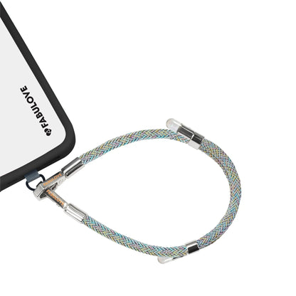 Adjustable Lurex Wristlet With Tiny Bulb - Iridescent