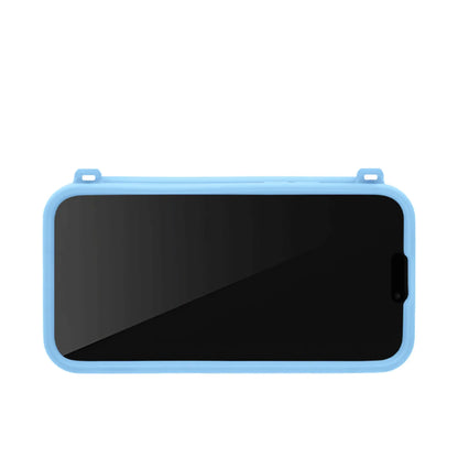 Recycled Silicone iPhone Purse Case with Card Compartment, Jordy Blue | LUMI