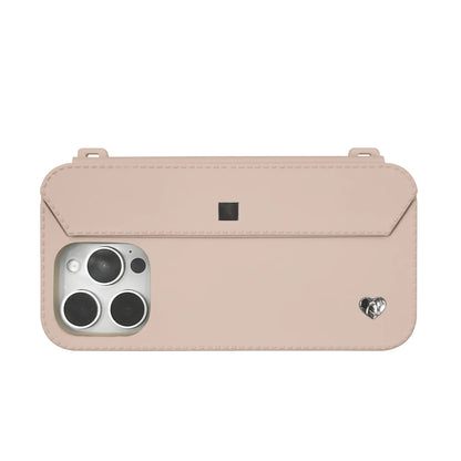 iPhone 16 Purse Case with Silver Accents - Nude | Stylebase