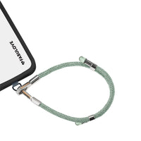 Adjustable Lurex Wristlet With Tiny Bulb - Mint Green