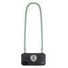 Mint Green phone crossbody strap securely secured to FABULOVE case lanyard holes