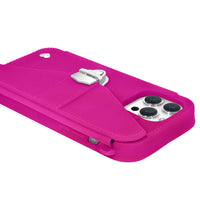 Purse Case: iPhone 13/14/15, Recycled Silicone, Hot Pink | AURA