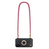 Scarlet phone crossbody strap securely mounted on FABULOVE iPhone case