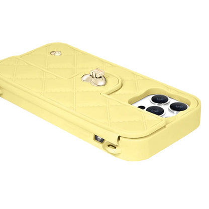 Purse Case: Card Compartment, iPhone 13-15, Buttermilk | SOL