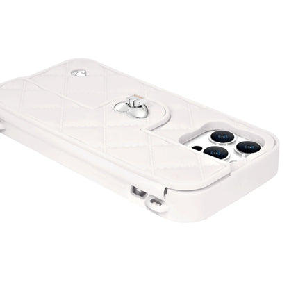 Purse Case: Card Compartment, iPhone 13-15, Snow | SOL